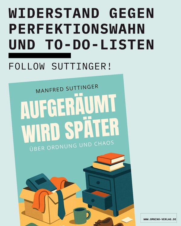 Bild vergr&ouml;&szlig;ern: Buchumschlagg "Aufger&auml;umt wird sp&auml;ter"