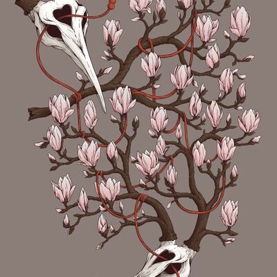 Bild vergr&ouml;&szlig;ern: Geweih und/oder Magnolienzweige