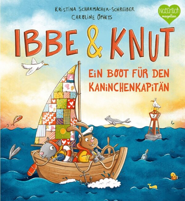 Bild vergr&ouml;&szlig;ern: Kaninchen und Ratte in einem Boot auf dem Meer