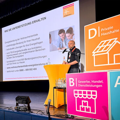 Bild vergr&ouml;&szlig;ern: Bilderserie: 3. Energie- und Sanierungsmesse der Gemeinde Kleinmachnow; hier: Fachvortrag der Verbraucherzentrale Brandenburg