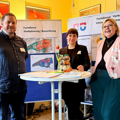 Bild vergr&ouml;&szlig;ern: Bilderserie: 3. Energie- und Sanierungsmesse der Gemeinde Kleinmachnow; hier: Stand der Gemeinde Kleinmachnow