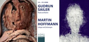 Das Bild zeigt das Plakat der Austellung von Gudrun Sailer und Martin Hoffmann.