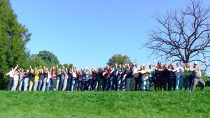 Das Foto zeigt den Amateurchor swinging hearts aus Kleinmachnow.