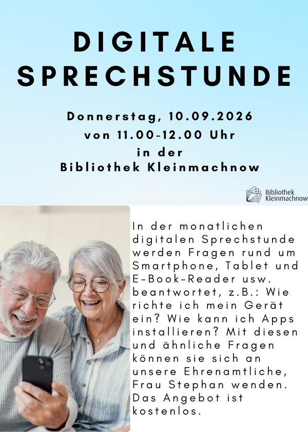 Bild vergr&ouml;&szlig;ern: Plakat Digitale Sprechstunde