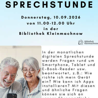 Plakat Digitale Sprechstunde