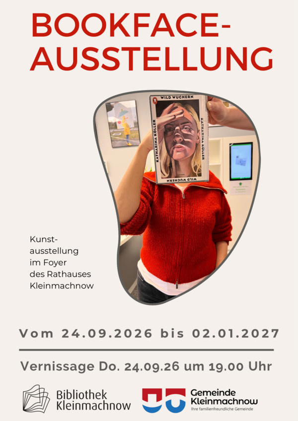 Bild vergr&ouml;&szlig;ern: Poster Bookface-Ausstellung