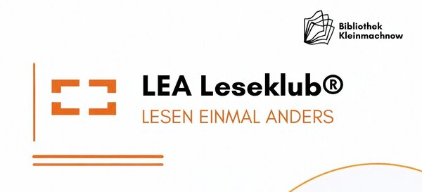 Das Bild informiert &uuml;ber den LEA-Leseklub.