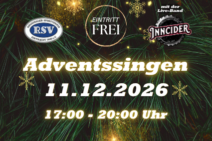 Bild vergr&ouml;&szlig;ern: Das Bild zeig die Einladung des RSV zum Adventssingen