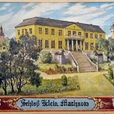 Bild vergrößern: Gemälde von Herbert Lange: Das Kleinmachnower Schloss